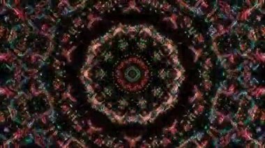 soyut çizgiler merkezde parlayan renkli ışık, siyah arkaplan