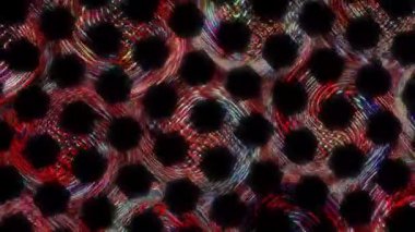 3D soyut parlak çizgiler, dalga, renkli, siyah arkaplan