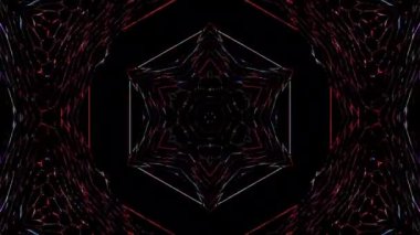 soyut çizgiler merkezde parlayan renkli ışık, siyah arkaplan