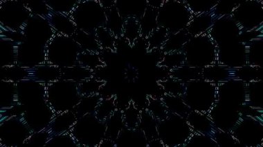 soyut çizgiler merkezde parlayan renkli ışık, siyah arkaplan