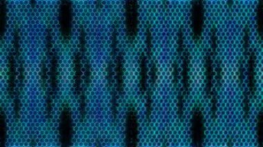 3D soyut parlak çizgiler, dalga, renkli, siyah arkaplan