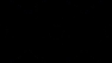 3D soyut parlak çizgiler, dalga, renkli, siyah arkaplan