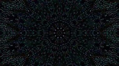 Soyut arka plan hareket eden çizgiler ve parlayan ışık noktaları. Çemberlerle canlandırma