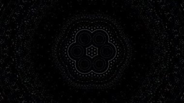 soyut çizgiler merkezde parlayan renkli ışık, siyah arkaplan