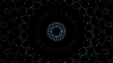 soyut çizgiler merkezde parlayan renkli ışık, siyah arkaplan