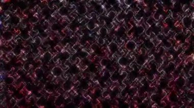 3D soyut parlak çizgiler, dalga, renkli, siyah arkaplan