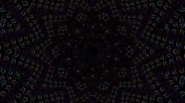 Soyut arka plan hareket eden çizgiler ve parlayan ışık noktaları. Çemberlerle canlandırma