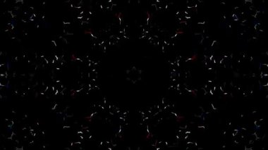 Soyut arka plan hareket eden çizgiler ve parlayan ışık noktaları. Çemberlerle canlandırma