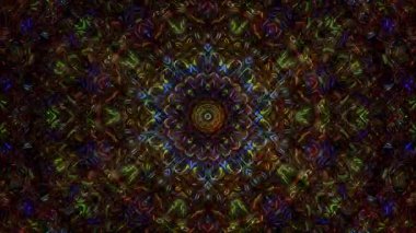 Soyut arka plan hareket eden çizgiler ve parlayan ışık noktaları. Çemberlerle canlandırma