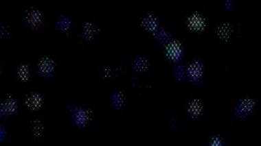 Soyut arka plan hareket eden çizgiler ve parlayan ışık noktaları. Çemberlerle canlandırma