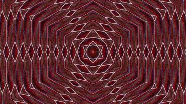 Parlayan güzel soyut bir kaleydoskop, ince hareketleri düzenleyen parlak bir ışık.