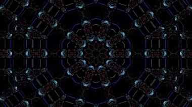 Soyut arka plan hareket eden çizgiler ve parlayan ışık noktaları. Çemberlerle canlandırma