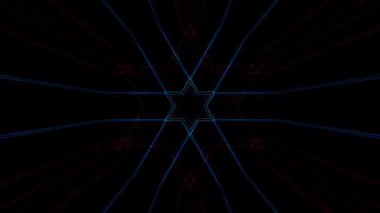 Siyah arkaplandaki renkli çizgilerle ince hareketleri düzenleyen, parıldayan, parlak güzel videolar.