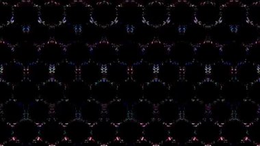 Siyah arkaplandaki renkli çizgilerle ince hareketleri düzenleyen, parıldayan, parlak güzel videolar.