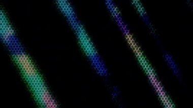 3D animasyon güzel video renkli soyut parlak ışık enerjisi 4K düz çizgi dalgaları siyah arkaplan üzerinde parıldayan ışık etkisi