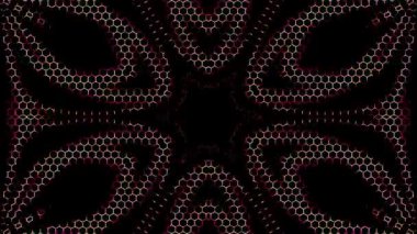 3D animasyon güzel video renkli soyut parlak ışık enerjisi 4K düz çizgi dalgaları siyah arkaplan üzerinde parıldayan ışık etkisi