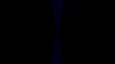 3D shining bright dots set colorful line wave motion, on black background