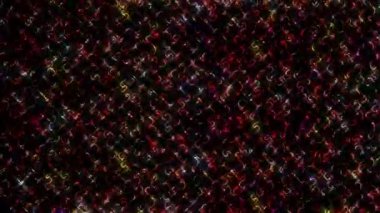 Siyah arkaplandaki renkli çizgilerle ince hareketleri düzenleyen, parıldayan, parlak güzel videolar.