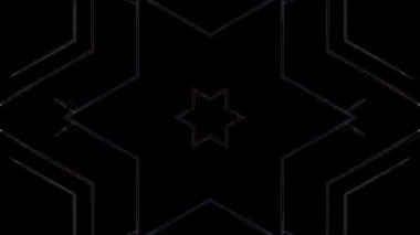 3D soyut parlak çizgiler, dalga, renkli, siyah arkaplan