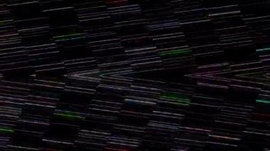 Siyah arkaplandaki renkli çizgilerle ince hareketleri düzenleyen, parıldayan, parlak güzel videolar.