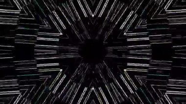 Siyah arkaplandaki renkli çizgilerle ince hareketleri düzenleyen, parıldayan, parlak güzel videolar.