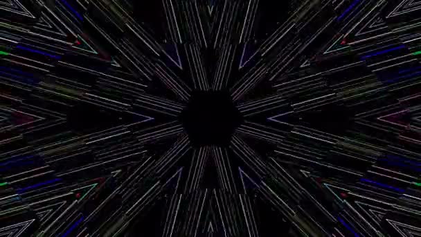 배경에 줄무늬가 움직임 절하는 아름다운 비디오 — 비디오