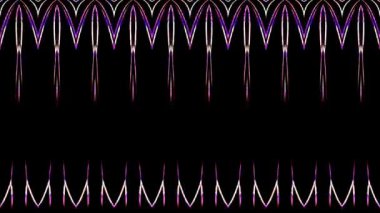 Siyah arkaplandaki renkli çizgilerle ince hareketleri düzenleyen, parıldayan, parlak güzel videolar.