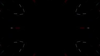 Siyah arkaplandaki renkli çizgilerle ince hareketleri düzenleyen, parıldayan, parlak güzel videolar.