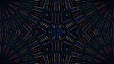 güzel renkli video soyut parlak ışık enerjisi 4K düz çizgi dalgaları siyah arkaplan üzerinde parıldayan ışık etkisi