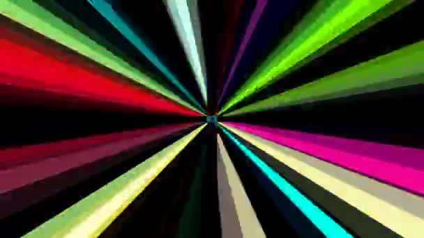Bonito Vídeo Colorido Abstrato Brilhante Luz Energia Linhas Lisas Ondas — Vídeo de Stock