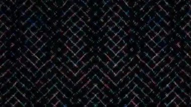 Siyah arkaplandaki renkli çizgilerle ince hareketleri düzenleyen, parıldayan, parlak güzel videolar.