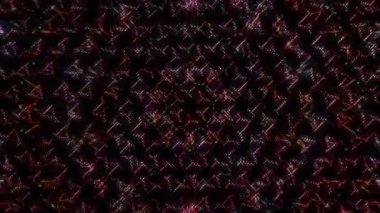 Siyah arkaplandaki renkli çizgilerle ince hareketleri düzenleyen, parıldayan, parlak güzel videolar.