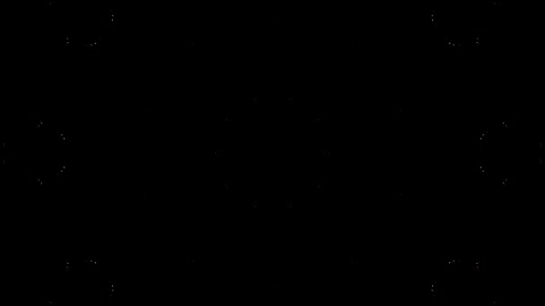 Абстрактный Фон Движущийся Полосы Мигающий Яркими Светлыми Точками Анимация Кружками — стоковое видео