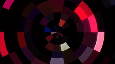 3D soyut parlak çizgiler, dalga, renkli, siyah arkaplan