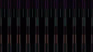 3D soyut parlak çizgiler, dalga, renkli, siyah arkaplan
