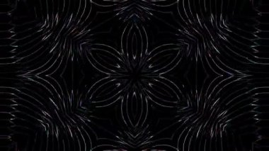 Siyah arkaplandaki renkli çizgilerle ince hareketleri düzenleyen, parıldayan, parlak güzel videolar.