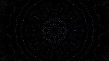 soyut çizgiler merkezde parlayan renkli ışık, siyah arkaplan