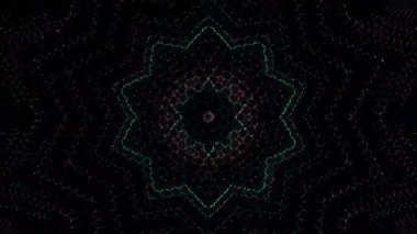 soyut çizgiler merkezde parlayan renkli ışık, siyah arkaplan