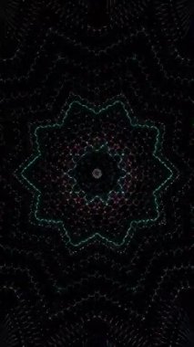 Soyut arka plan hareket eden çizgiler ve parlayan ışık noktaları. Çemberlerle canlandırma