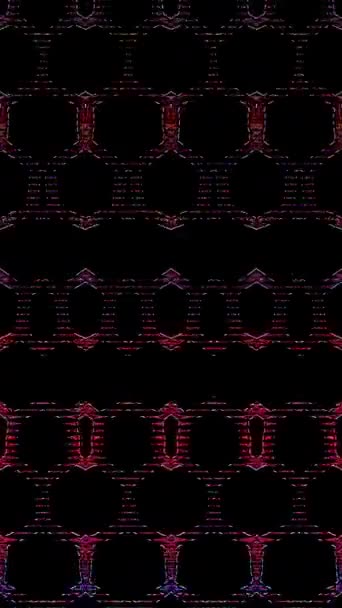 Анімація Вертикальне Красиве Відео Барвисте Абстрактне Яскраве Світло Енергія Хвиль — стокове відео