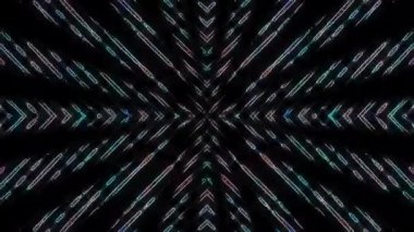 Parlayan ışık, çizgilerin tüm renklerini düzenler.