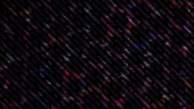 Siyah arkaplandaki renkli çizgilerle ince hareketleri düzenleyen, parıldayan, parlak güzel videolar.