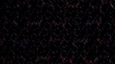 Siyah arkaplandaki renkli çizgilerle ince hareketleri düzenleyen, parıldayan, parlak güzel videolar.