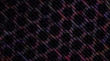 3D animation vertical beautiful video colorful abstract bright light energy 4K of smooth lines waves glittering light effect on black background