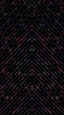 3D animation vertical beautiful video colorful abstract bright light energy 4K of smooth lines waves glittering light effect on black background