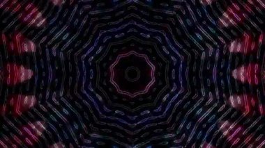 Siyah arkaplandaki renkli çizgilerle ince hareketleri düzenleyen, parıldayan, parlak güzel videolar.