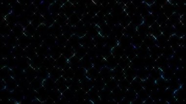 3D soyut parlak çizgiler, dalga, renkli, siyah arkaplan