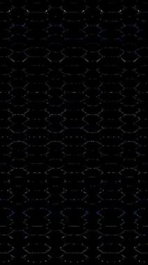 3D soyut parlak çizgiler, dalga, renkli, siyah arkaplan