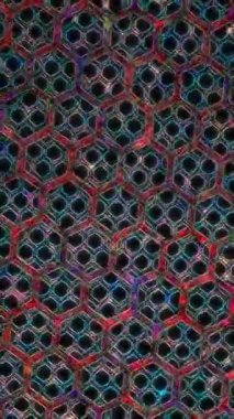 3D animation vertical beautiful video colorful abstract bright light energy 4K of smooth lines waves glittering light effect on black background