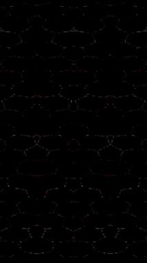 3D soyut parlak çizgiler, dalga, renkli, siyah arkaplan